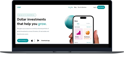 Risevest Landing Page